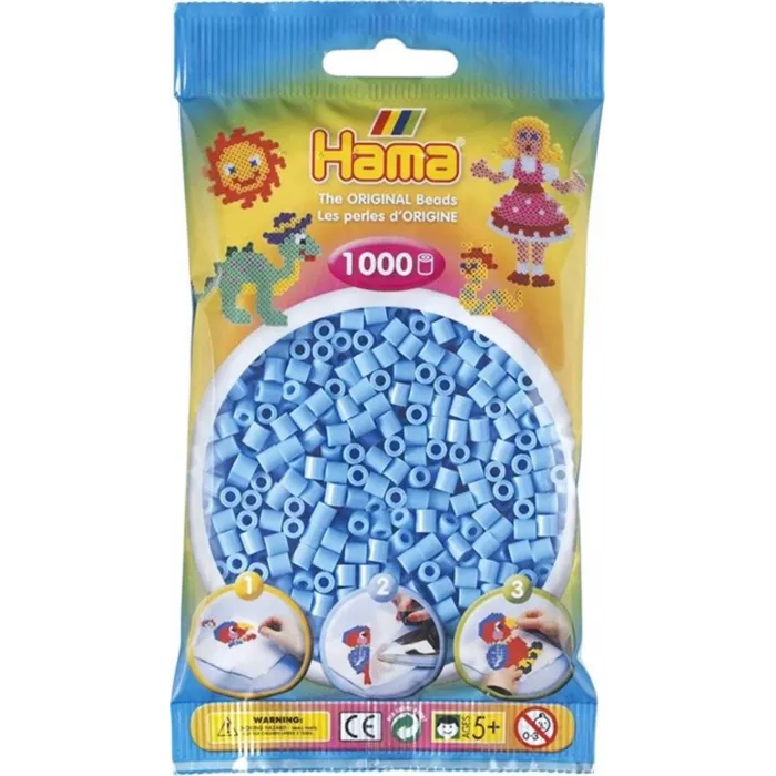 Hama Boncuk Midi 1.000’lik poşet - Pastel Mavi 207-46