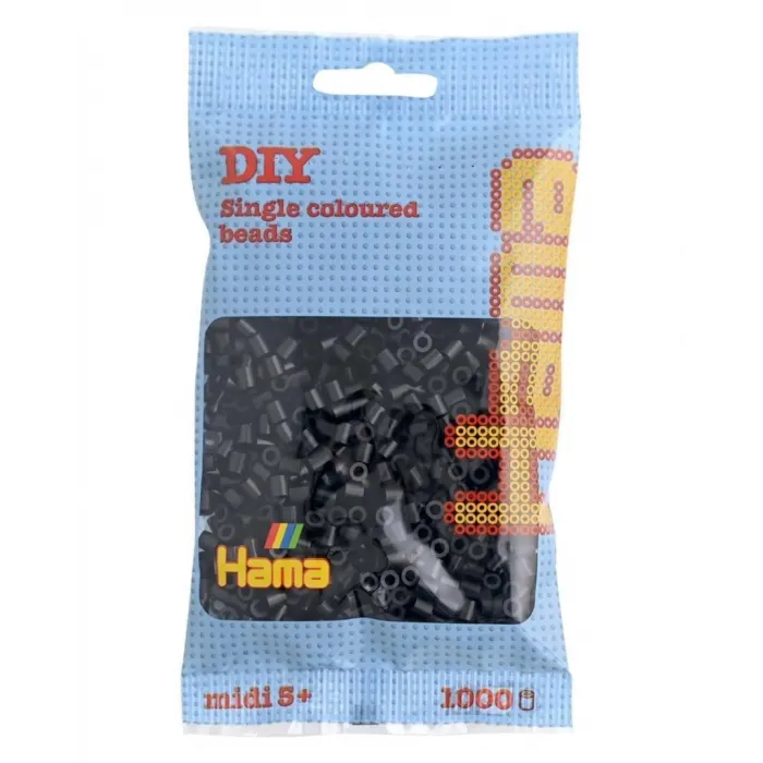 Hama Boncuk Midi 1.000’lik poşet - Siyah 207-18