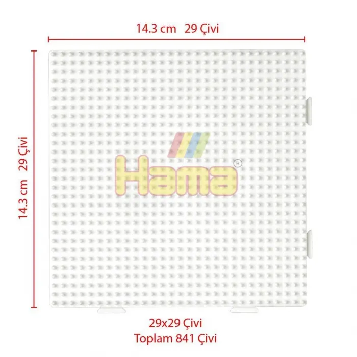 Hama Boncuk Midi Tabla - Büyük Kare (HA234)