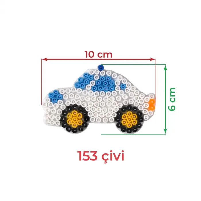 Hama Boncuk Midi Tabla - Küçük Araba (HA311)