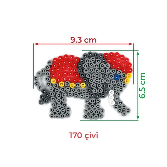 Hama Boncuk Midi Tabla - Küçük Fil (HA319)