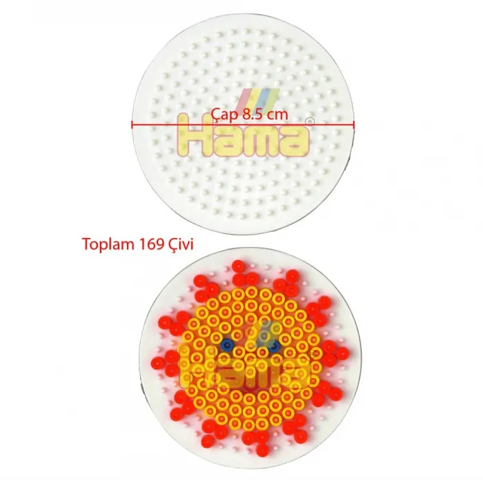 Hama Boncuk Midi Tabla - Küçük Yuvarlak (HA222)