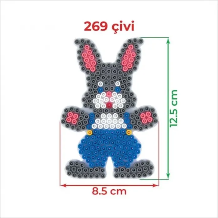 Hama Boncuk Midi Tabla -  Tavşan (HA237)