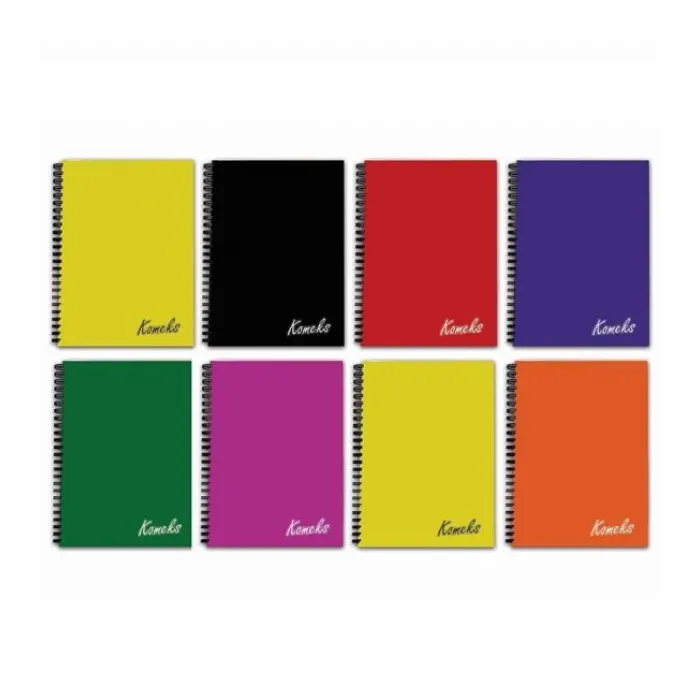 Komeks Defter A4 Spiralli PP Kapak Kareli 72 Yaprak