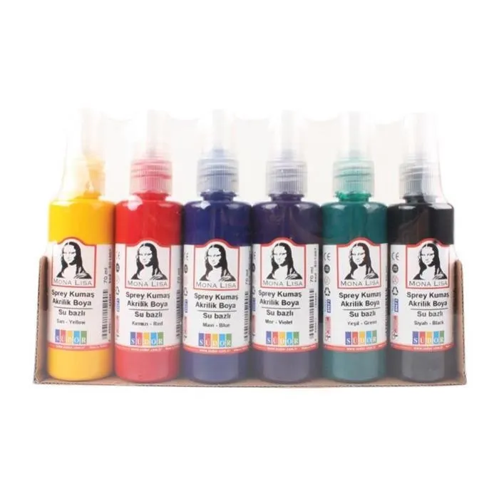 Monalisa Sprey Kumaş Akrilik Boya 6x70 ml SD1007