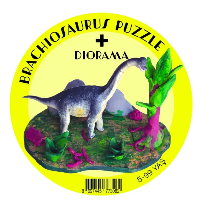 Mucit Kafası Brachiosaurus Puzzle Diorama