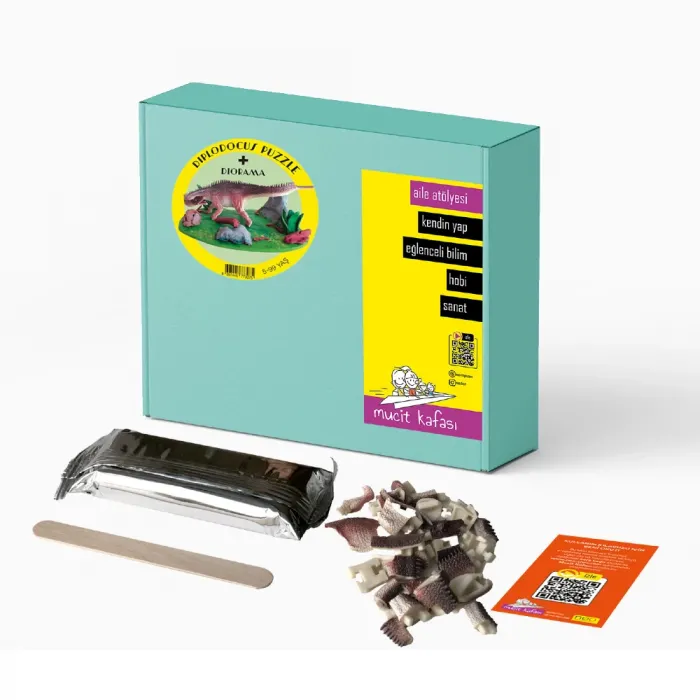 Mucit Kafası Diplodocus Puzzle Diorama