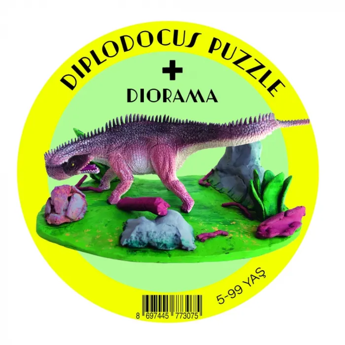 Mucit Kafası Diplodocus Puzzle Diorama