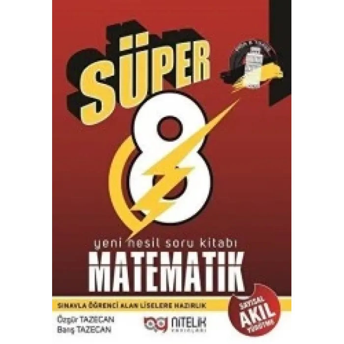 Nitelik 8. Sınıf Yeni Nesil Süper Matematik Soru Kitabı
