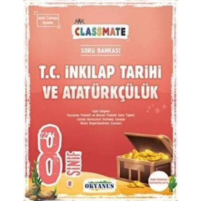 Okyanus Yayınları 8. Sınıf T.C. İnkılap Tarihi ve Atatürkçülük Classmate Soru Bankası