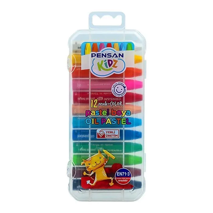 Pensan Kidz Pastel Boya Pratik Kutulu 12 Renk