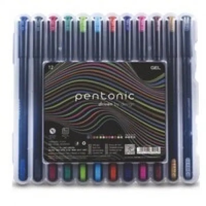 Pentonic Jel Kalem Blister Set Karışık Renk 12 Li