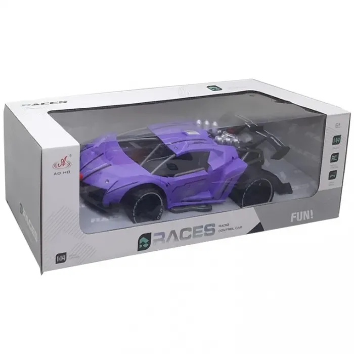 Races Uzaktan Kumandalı Araba Mor 1:14 (Şarjlı)