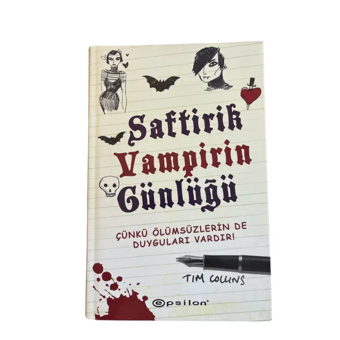 Saftirik Vampirin Günlüğü Tim Collins Epsilon Yayınevi (Sert Kapak- Orjinal Bandrollü)