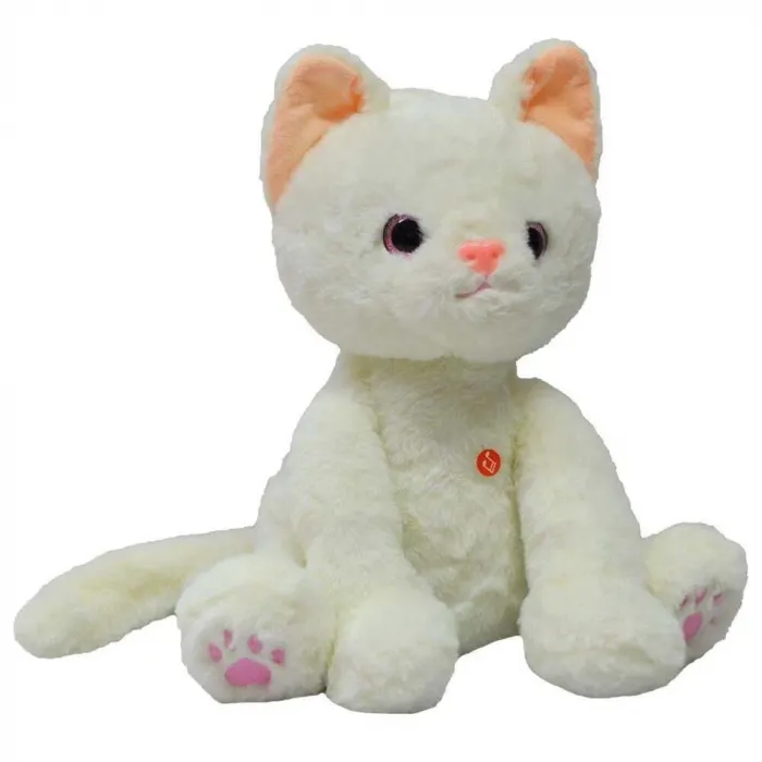 Sesli Peluş Kedi 25 Cm