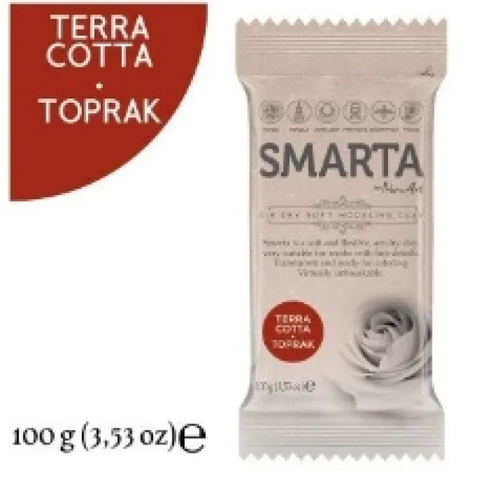 Smarta Akıllı Model Hamuru 100Gr Toprak (Terra Cotta)