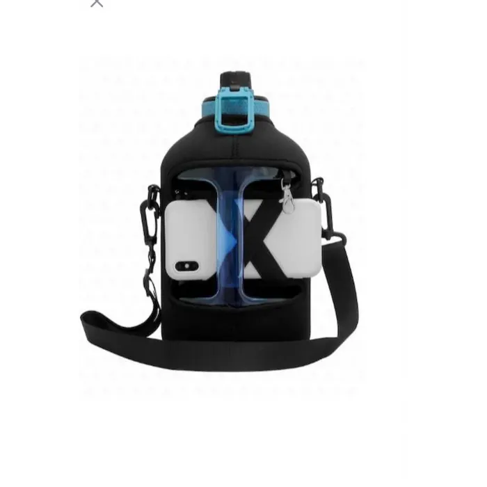 Valletta Vlt1264 2,5Lt Winta Mavi Motivasyonlu Sporcu Su Matarası Çantalı