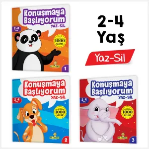 Konuşmaya Başlıyorum Yaz Sil 2-4 Yaş
