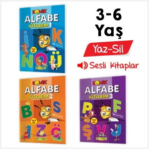 Mucit Karınca Komik Alfabe Kitabım (3-6 Yaş) Yaz-Sil Kitaplar