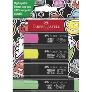 Faber-Castell 254690 Fosforlu Kalem Graffiti 4Lü