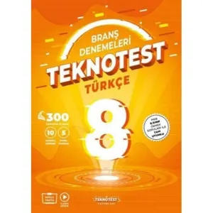 8. Sınıf Türkçe Branş Denemeleri Teknotest Yayınevi