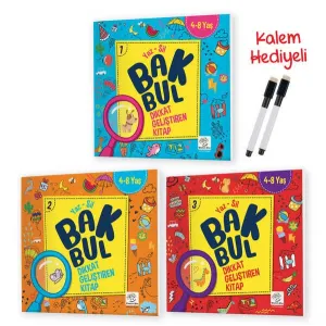 Bak Bul - Gizli Nesneler Seti YAZ-SİL Kitaplar