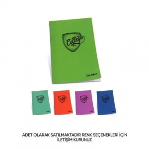 College A4 Çizgili Defter Tel Dikişli PP Kapak 100 Yaprak
