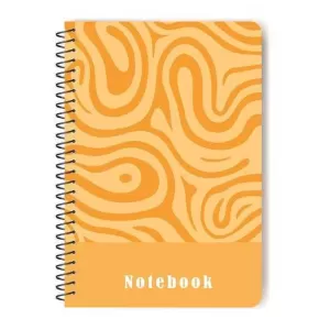 ELMA SERT KAPAK KARELİ DEFTER - SPİRALLİ 17X24