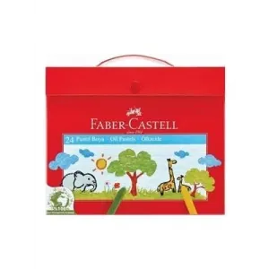 FABER CASTELL ÇANTALI PASTEL BOYA 24 RENK