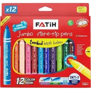 Fatih Jumbo Keçeli Kalem 12 li
