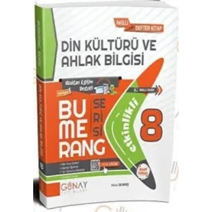 Günay Yayınları 8. Sınıf LGS Din Kültürü ve Ahlak Bilgisi Etkinlikli Bumerang Soru Bankası
