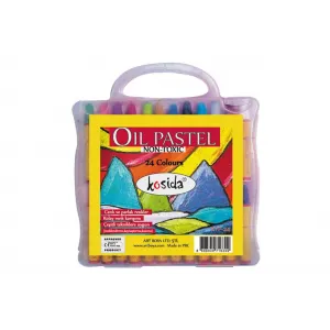 Kosida Yağlı Pastel Boya 24 Renk Çantalı