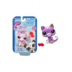 Littlest Pet Shop Minişler Tekli Paket S2 G7#74 Mor Kedi