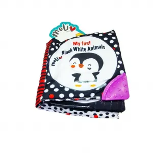 Molie İlk Siyah Beyaz Eğitici Dişlikli Askılı Kitabım