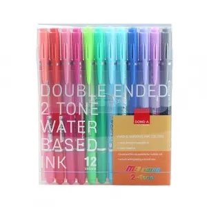 My Color Duo Çift Renkli Çift Taraflı Keçeli Kalem 12’Li Set