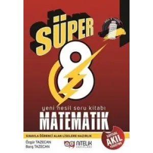 Nitelik 8. Sınıf Yeni Nesil Süper Matematik Soru Kitabı