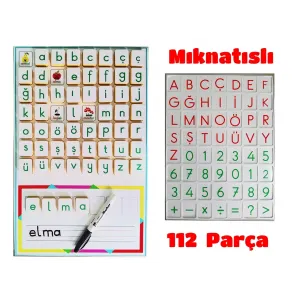 Okutmatik Mıknatıslı Okuma Yazma Alfabe Seti