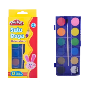 Play-Doh Sulu Boya 23 MM Küçük Boy 12 Renk PLAY-SU002