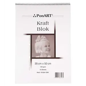 PONART Kraft Blok125Gr 35x50 15 Sayfa