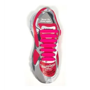 SİLİKON AYAKKABI BAĞCIĞI NEON PEMBE ARTIK AYAKKABI BAĞLAMAK YOK