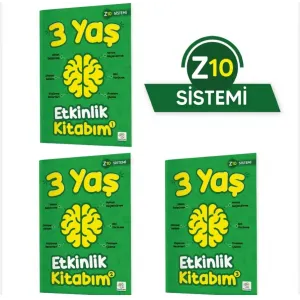 YÜKSELEN ZEKA 3 Yaş Etkinlik Kitabım Seti (Z10 Sistemi)