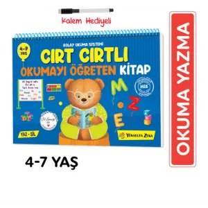 YÜKSELEN ZEKA Cırt Cırtlı Kitap Okuma-Yazmayı Öğreniyorum (4-7 Yaş)