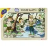 Ahşap Eğitici Puzzle İZCİLER KAMPTA Onyıl Oyuncak