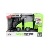 1:16 Sweeper Sesli ve Işıklı Temizlik Aracı - Çöp Arabası Pilli (Yeşil)