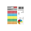 tanex ofc-128 ofis etiketi poşetli yuvarlak 10 mm mix color