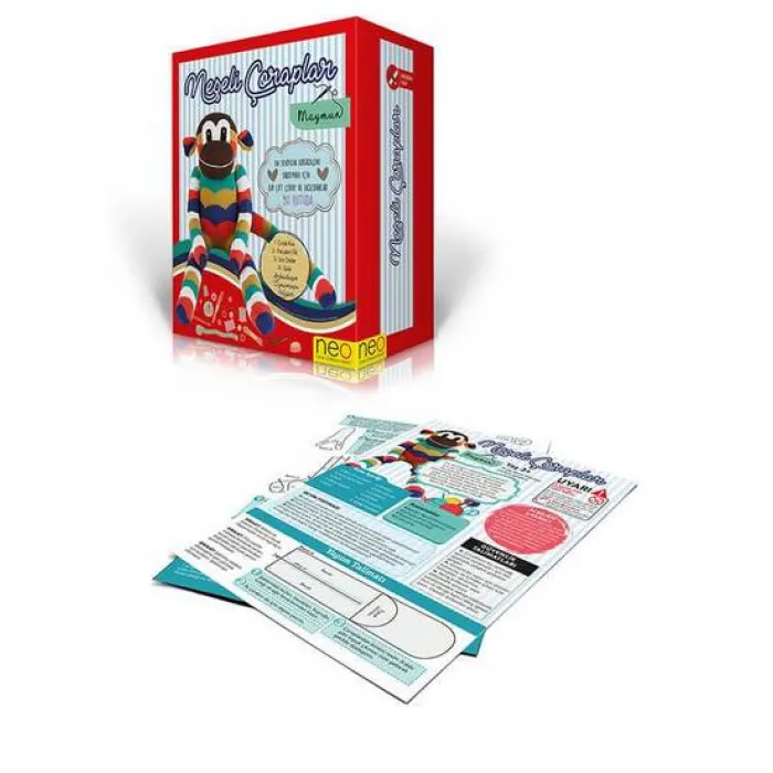 Neo Neşeli Çoraplar Maymun Eğitici Set