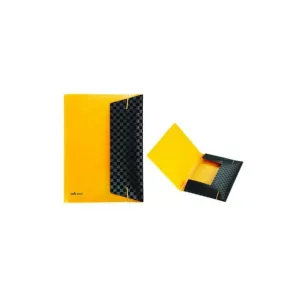 UMIX SİYAH LASTİKLİ DOSYA SARI-SİYAH