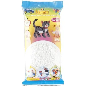 Hama Boncuk Midi 6.000’lik Poşet - Beyaz 205-01
