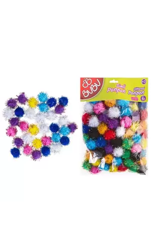 Bu-Bu Pon Pon Simli 2 CM 100 Lü Karma 10x15 BUBU00112