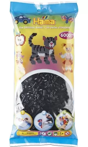 Hama Boncuk Midi 6.000’lik Poşet - Siyah 205-18